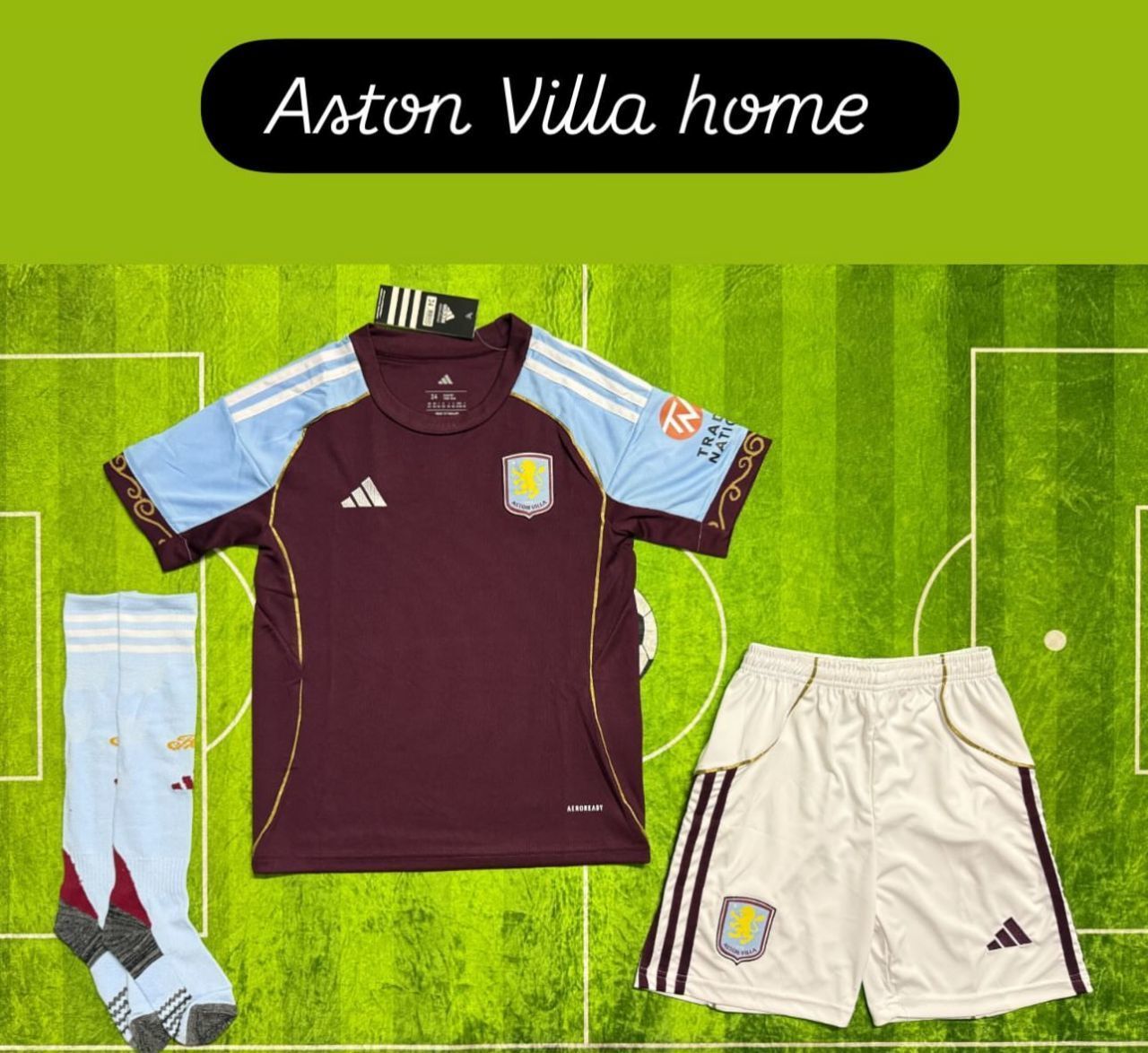 2025/26 Aston Villa home Football Kit