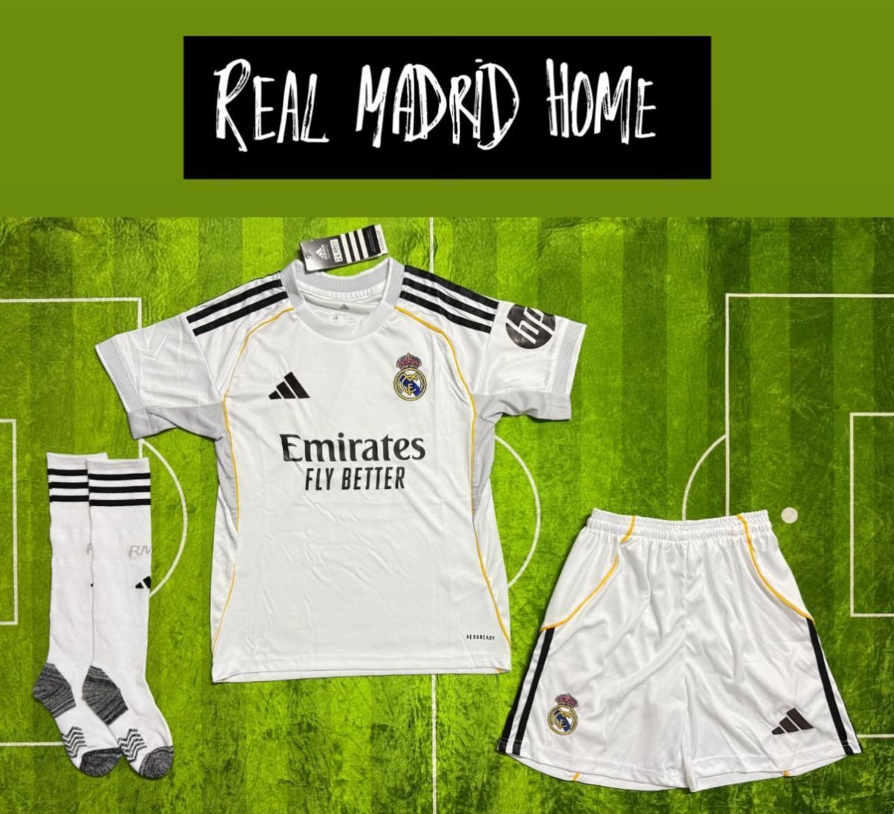 2025/26 Real Madrid Home Football Kit