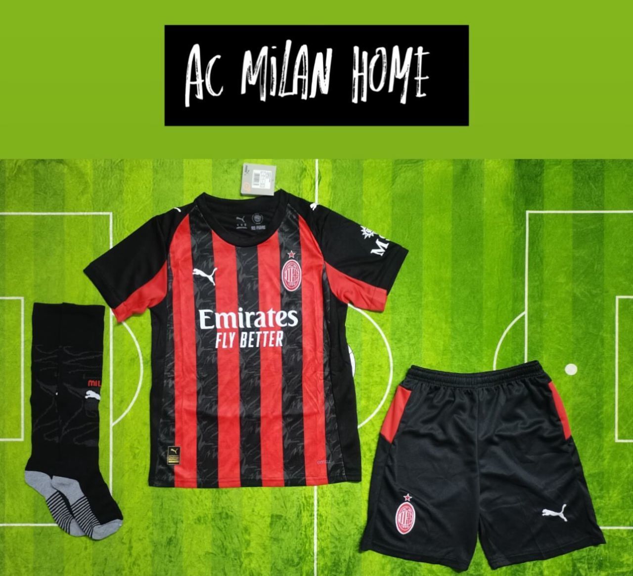 2025/26 AC Milan Home Football Kit