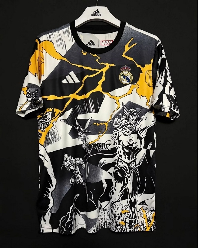 2025-26 Real Madrid Marvel Collaboration Football Jersey