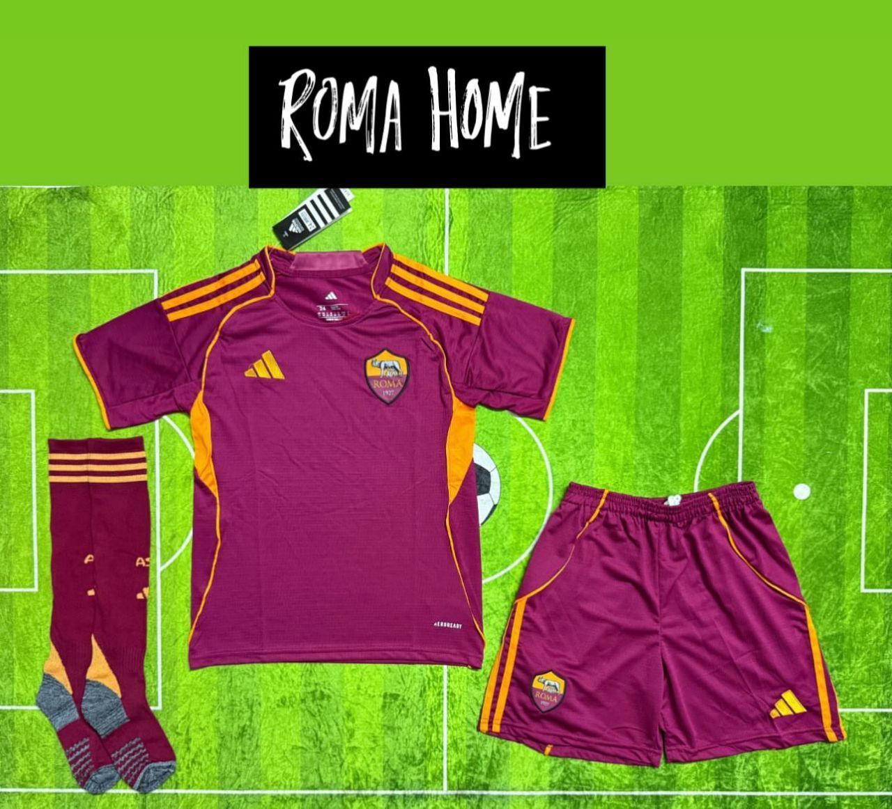 2025/26 Roma Home Football Kit