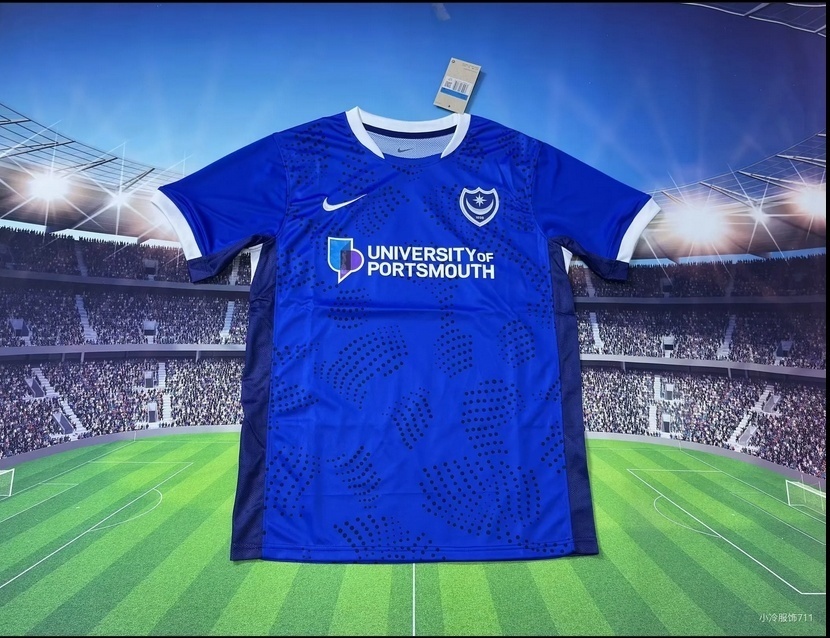 2025-26 Portsmouth Home Football Jersey