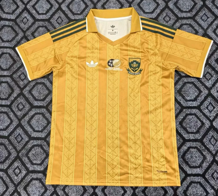 2026-27 South Africa yellow Football Jersey