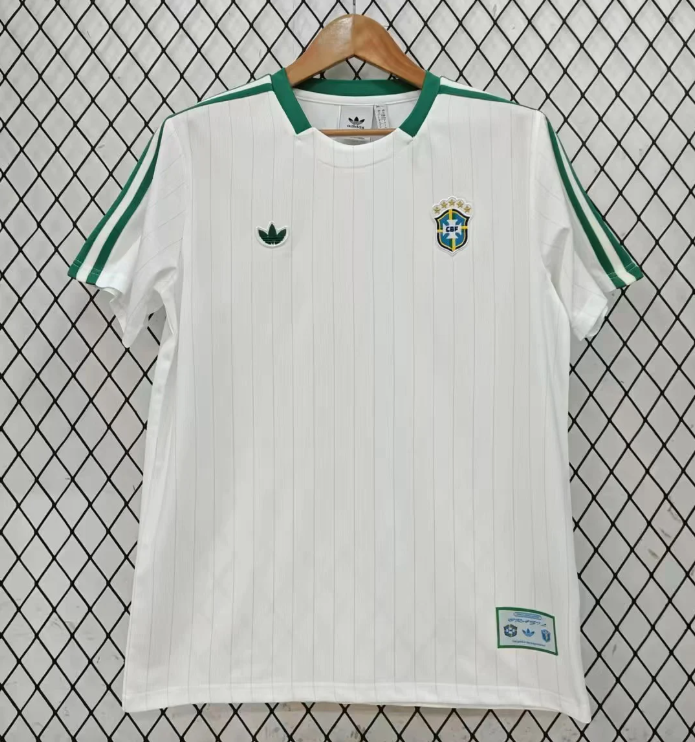 2026-27 Brazil White retro Football Jersey