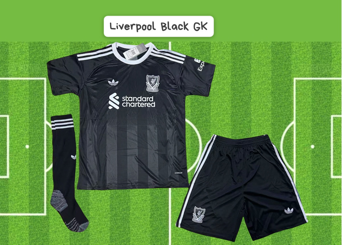2025/26 Liverpool Black Gk Football Kit