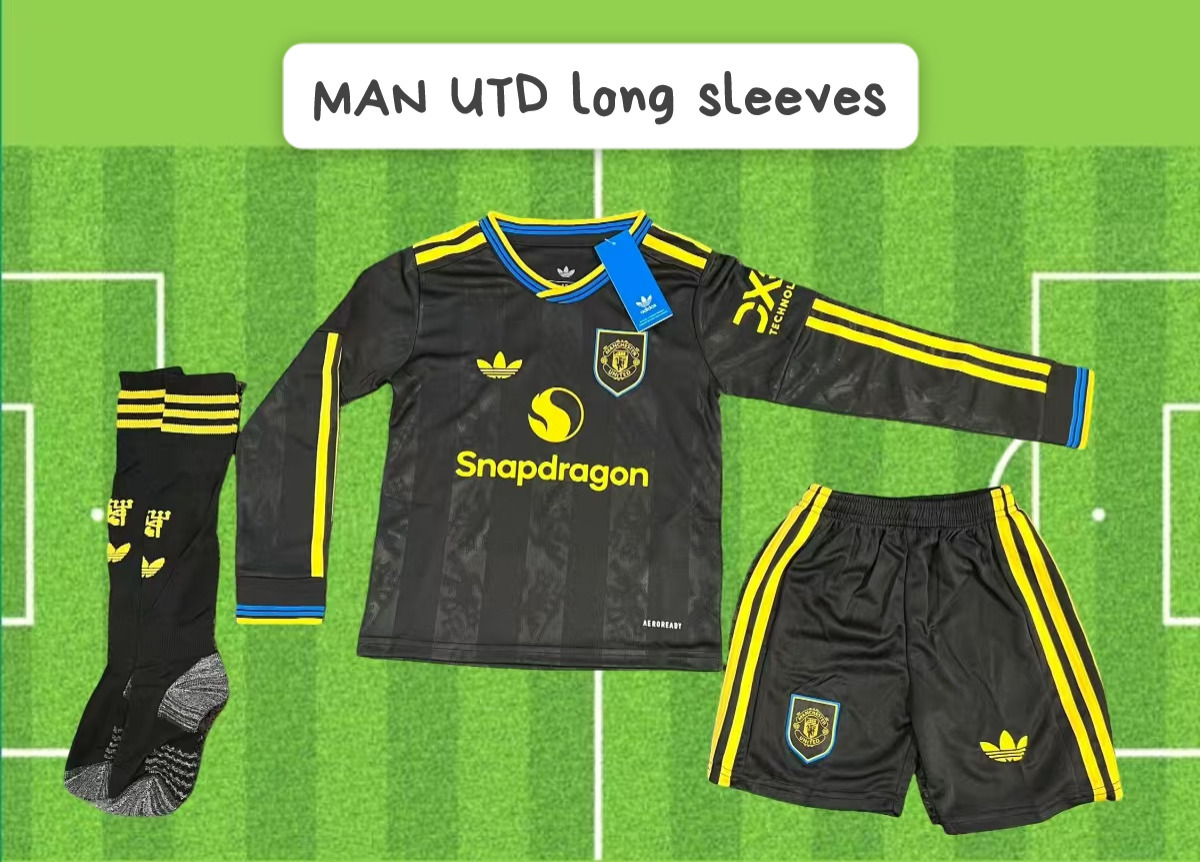 2025-26 Manchester United long sleeves Football Kit
