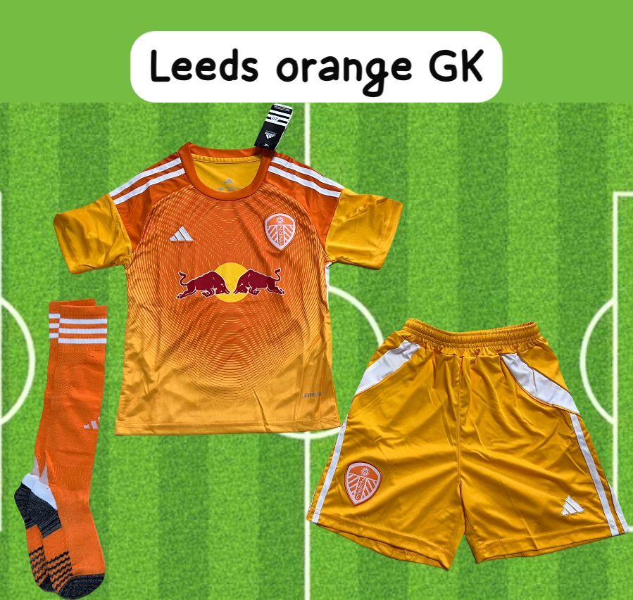 2025/26 Leeds orange GK Football Kit