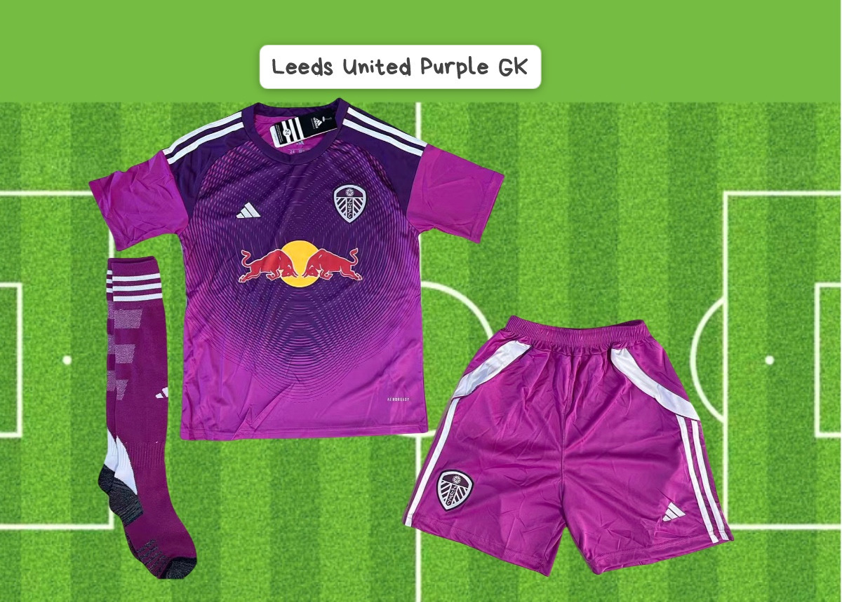 2025/26 Leeds United Purple GK Football Kit