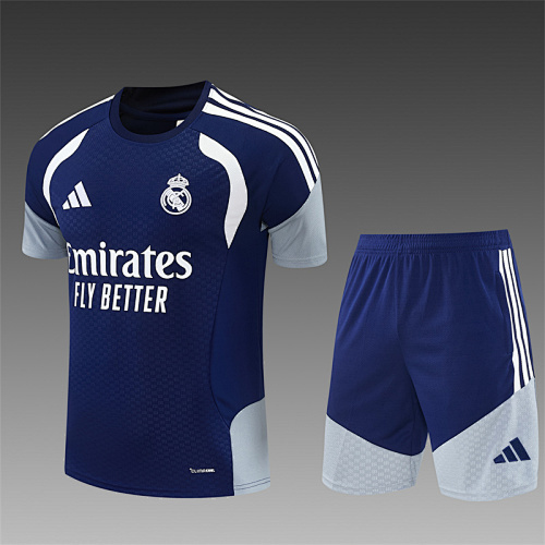2026/27 Real Madrid  Sapphire blue Short Sleeve Tracksuits