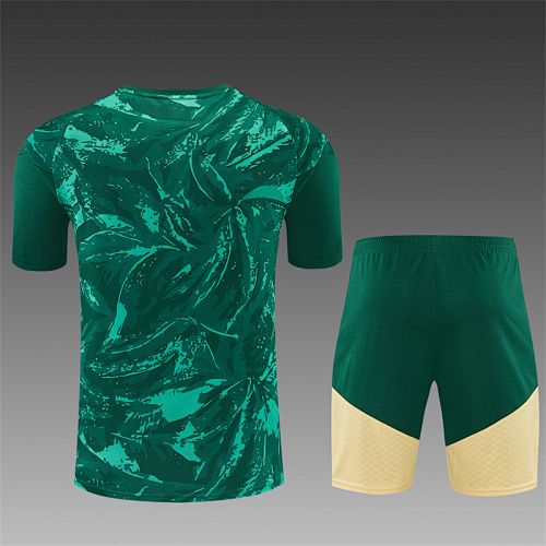 2026/27 Real Madrid  green Camouflage Short Sleeve Tracksuits