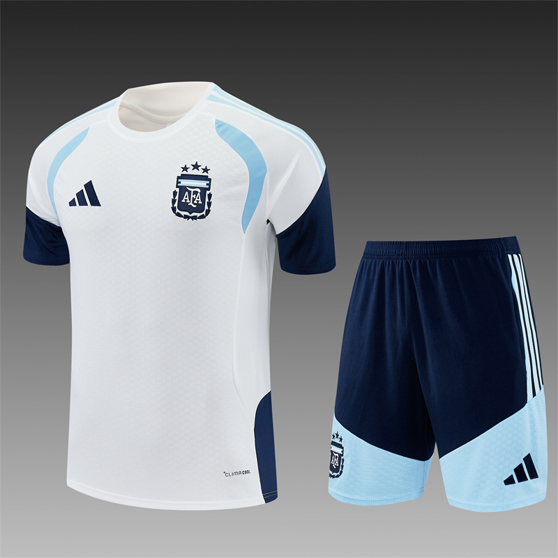 2026/27 Argentina White Short Sleeve Tracksuits