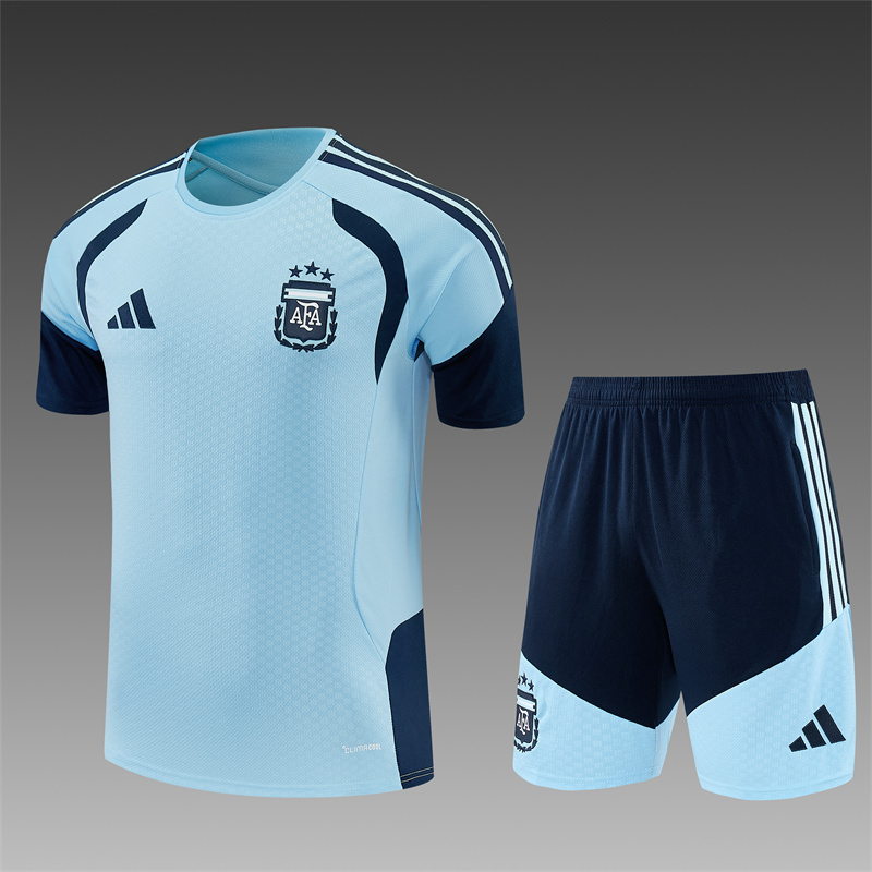 2026/27 Argentina Light blue Short Sleeve Tracksuits