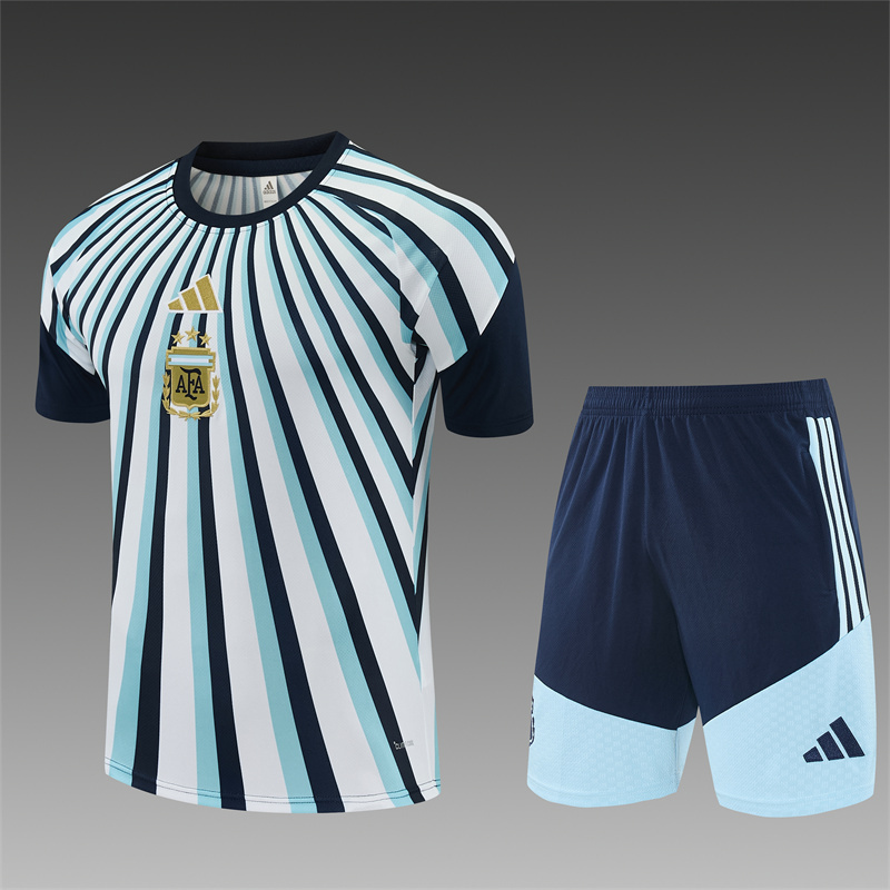 2026/27 Argentina Blue and white camouflage Short Sleeve Tracksuits