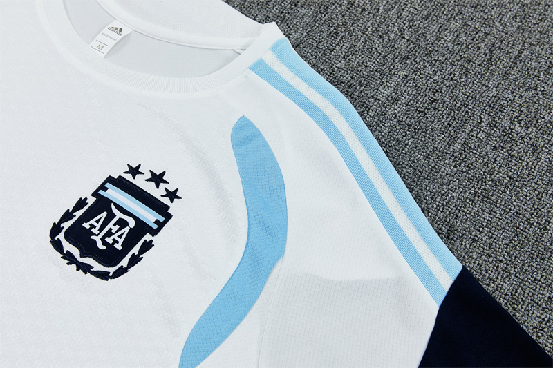 2026/27 Argentina White Short Sleeve Tracksuits