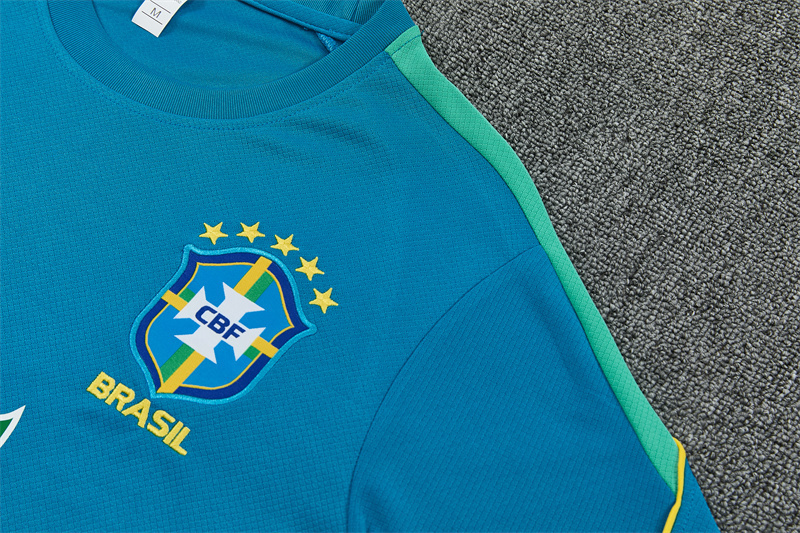 2026/27 Brazil Light blue Short Sleeve Tracksuits