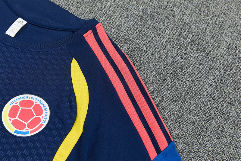 2026/27 Colombia Sapphire blue Short Sleeve Tracksuits