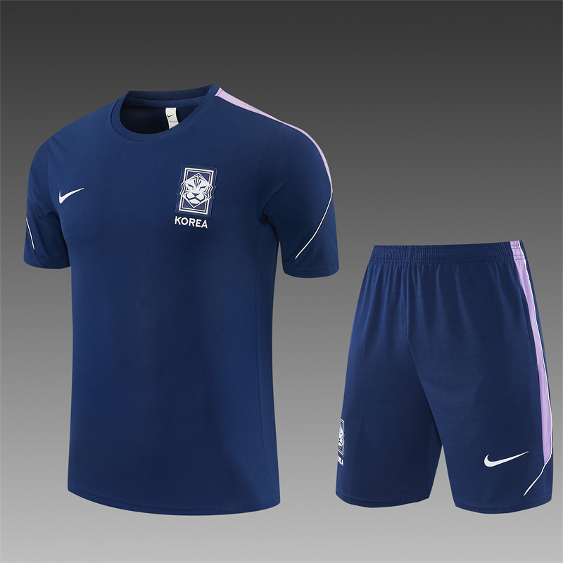 2026/27 South Korea Sapphire blue Short Sleeve Tracksuits