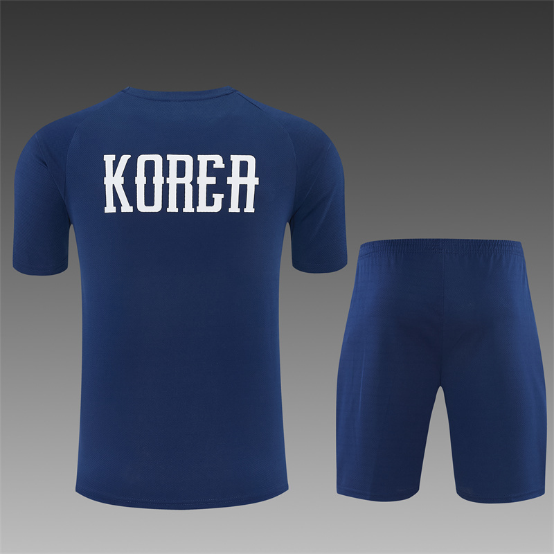 2026/27 South Korea Sapphire blue Short Sleeve Tracksuits