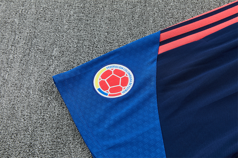 2026/27 Colombia Sapphire blue Short Sleeve Tracksuits