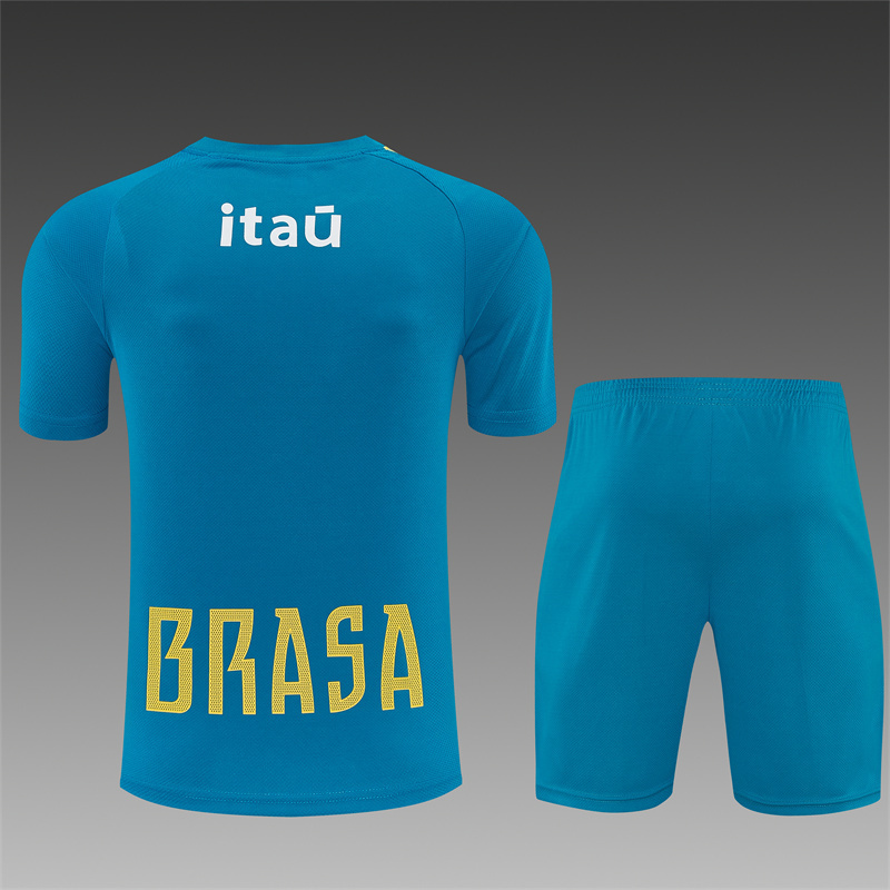 2026/27 Brazil Light blue Short Sleeve Tracksuits