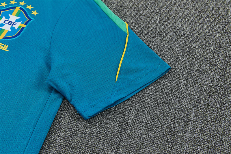 2026/27 Brazil Light blue Short Sleeve Tracksuits