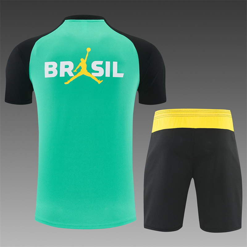 2026/27 Brazil Light green Short Sleeve Tracksuits