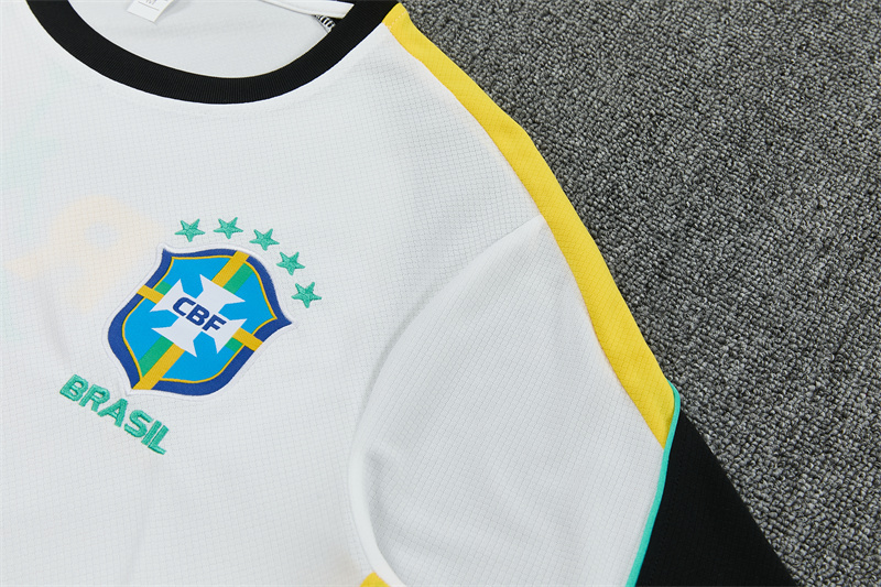 2026/27 Brazil White Short Sleeve Tracksuits