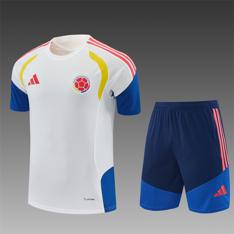 2026/27 Colombia White Short Sleeve Tracksuits