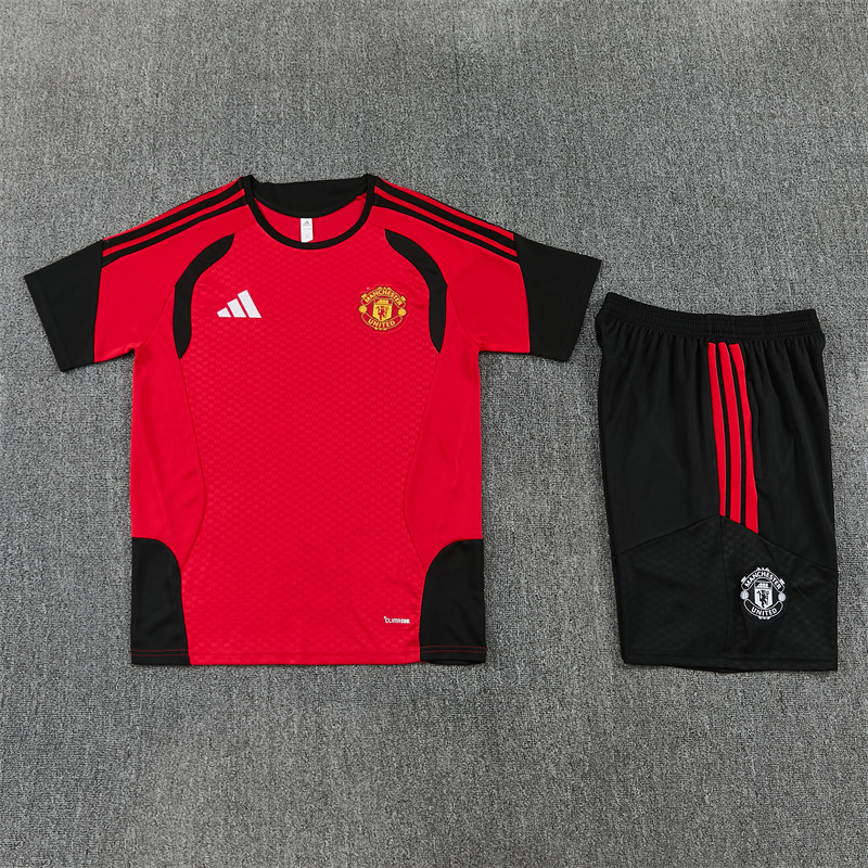 26/27 Manchester United Red Short Sleeve Tracksuits