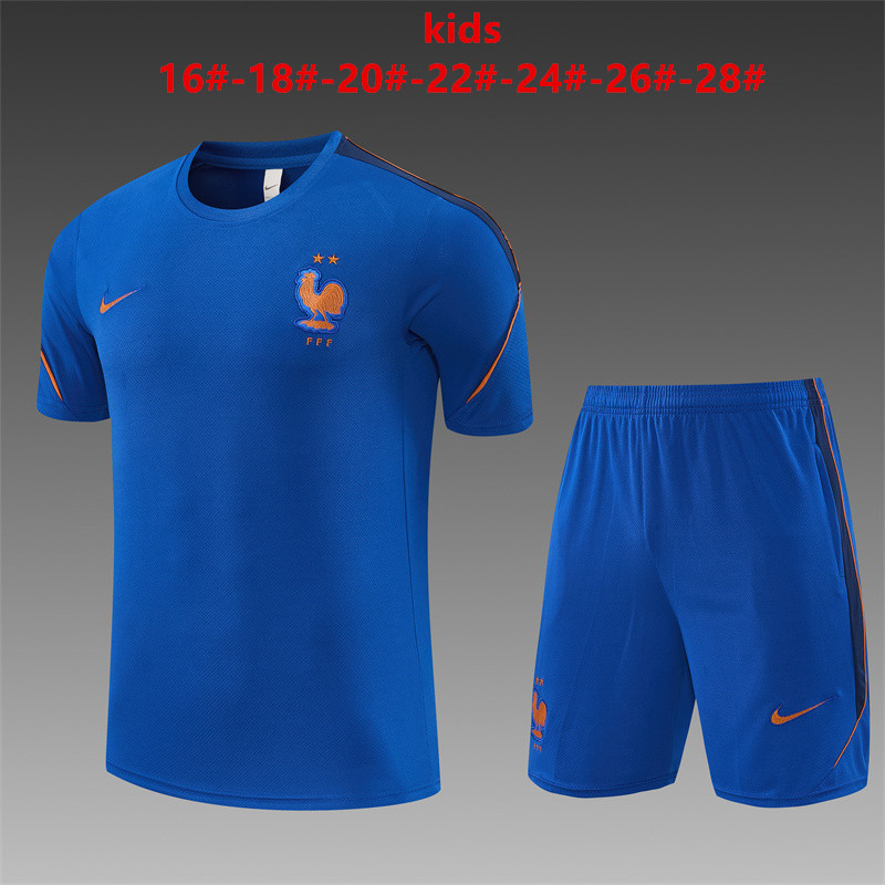 26/27 French Blue Short Sleeve Tracksuits