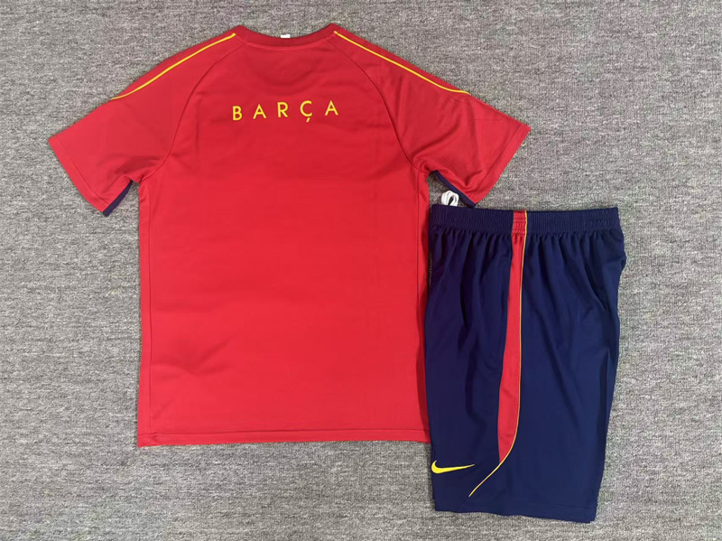 26/27 Barcelona Red Short Sleeve Tracksuits