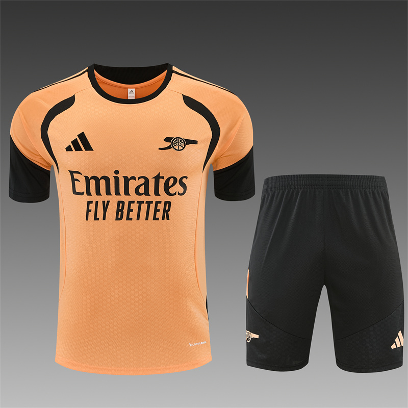 26/27 Arsenal Orange Short Sleeve Tracksuits