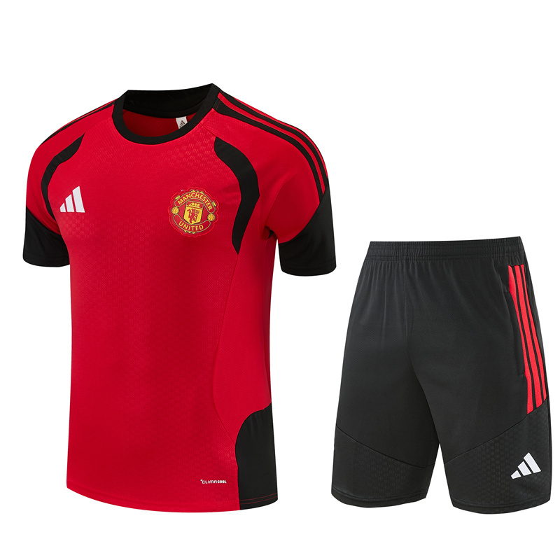 26/27 Manchester United Red Short Sleeve Tracksuits