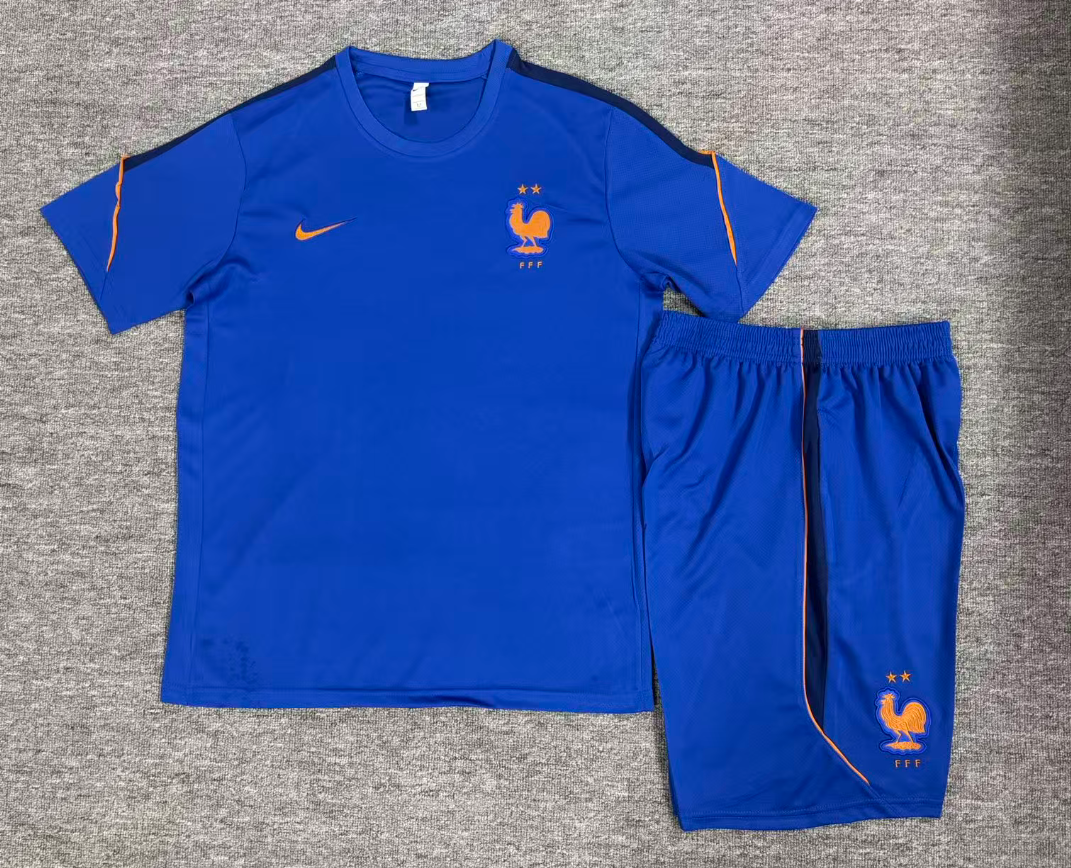 26/27 French Blue Short Sleeve Tracksuits