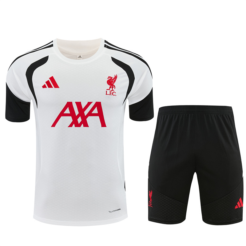 26/27 Liverpool White Short Sleeve Tracksuits