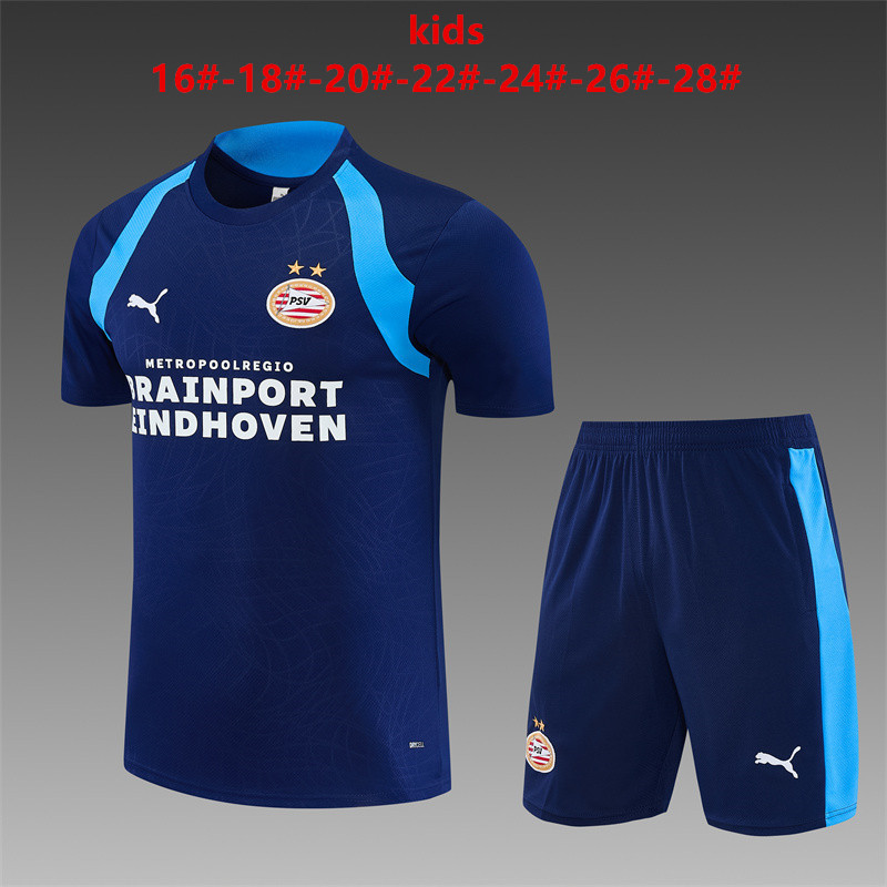 26/27 PSV Eindhoven Royal Blue Short Sleeve Tracksuits