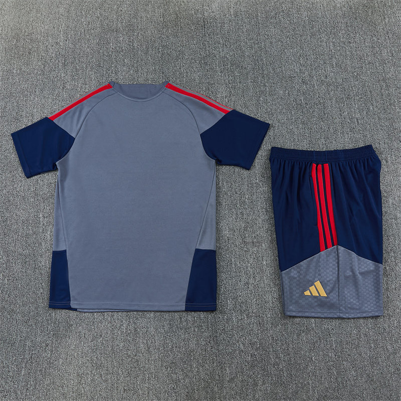 26/27 Bayern Munich Dark Grey Short Sleeve Tracksuits