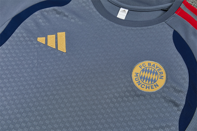 26/27 Bayern Munich Dark Grey Short Sleeve Tracksuits
