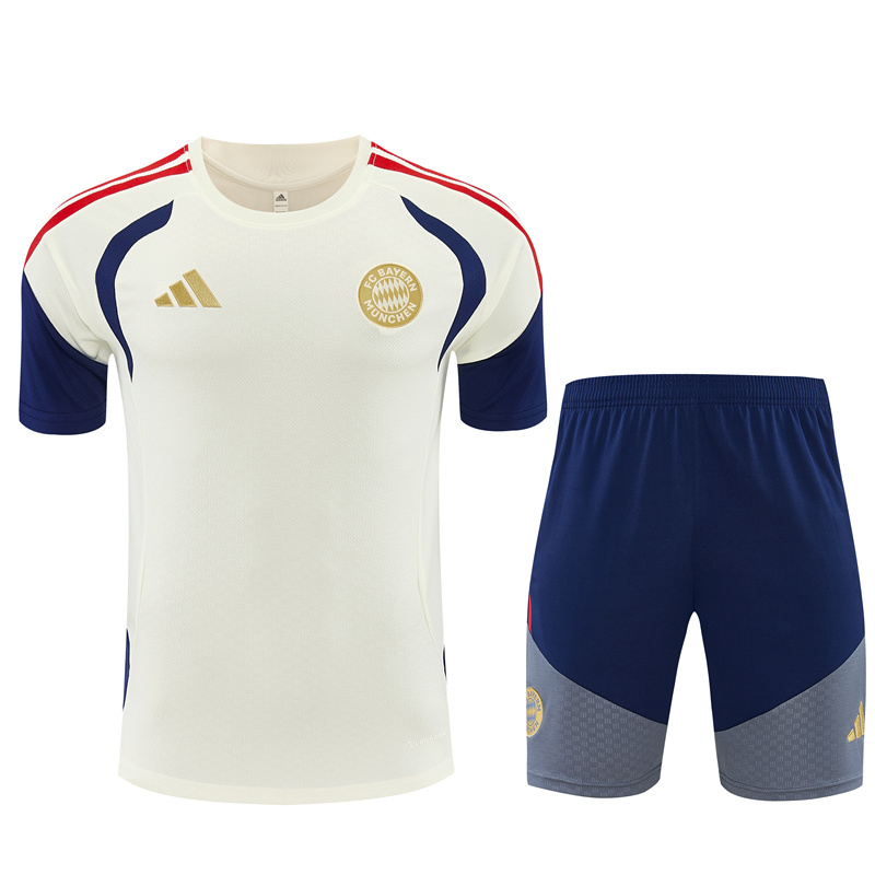 26/27 Bayern Munich beige short-sleeve tracksuits