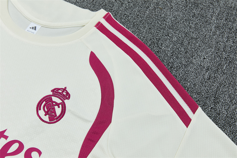 26/27 Real Madrid Beige Short Sleeve Tracksuits
