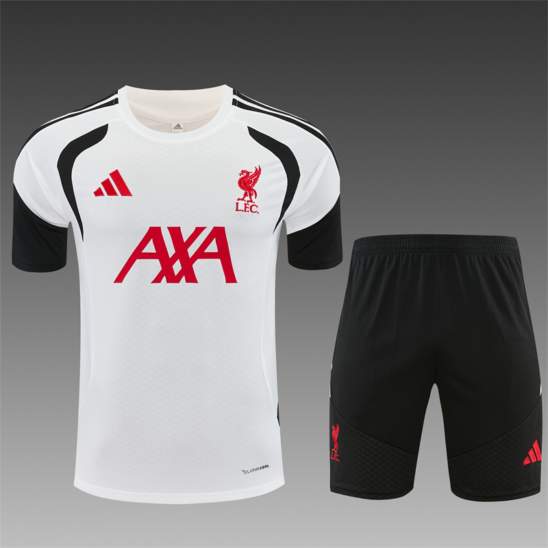 26/27 Liverpool White Short Sleeve Tracksuits