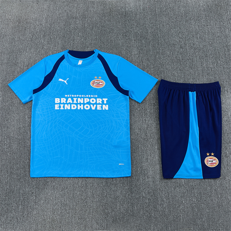 26/27 PSV Eindhoven Light Blue Short Sleeve Tracksuits