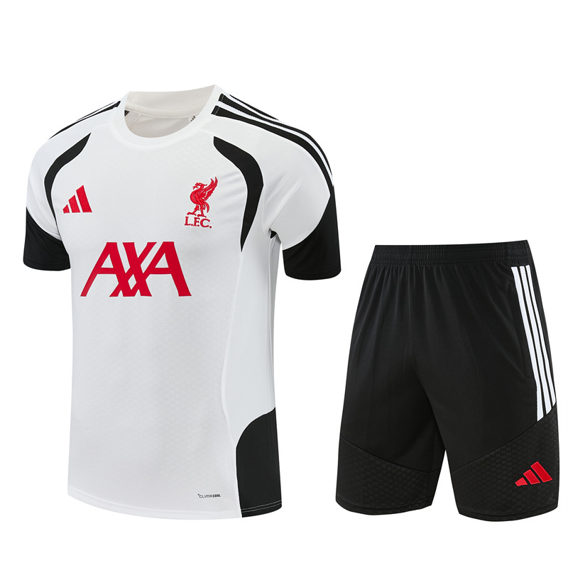 26/27 Liverpool White Short Sleeve Tracksuits