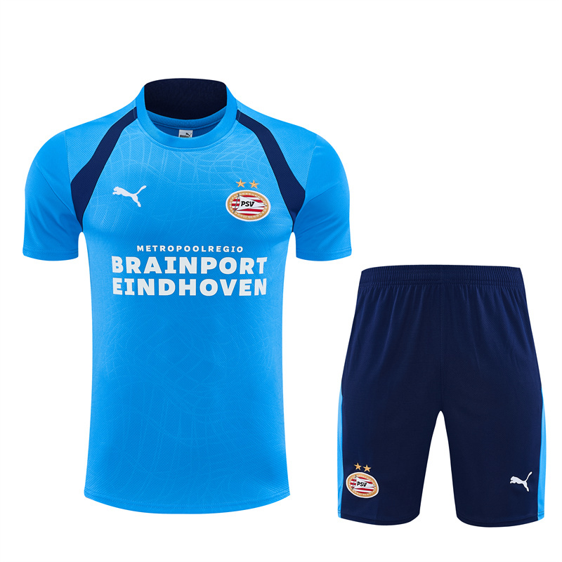 26/27 PSV Eindhoven Light Blue Short Sleeve Tracksuits