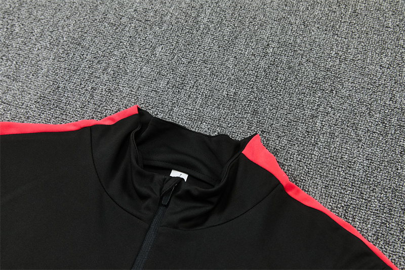 26/27 Jordan Brazil Black and Orange-Red Tracksuits