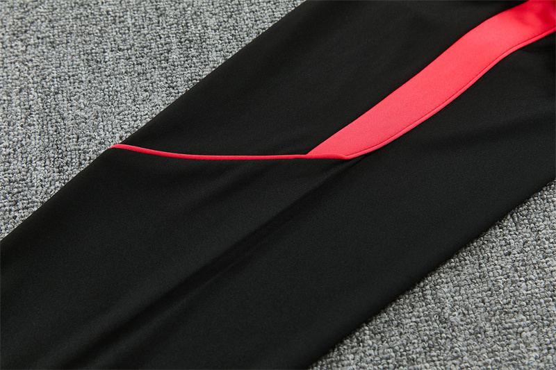 26/27 Jordan Brazil Black and Orange-Red Tracksuits
