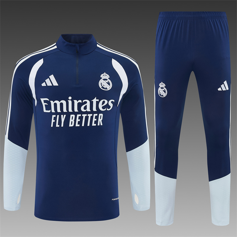 26/27 Real Madrid Blue Tracksuits