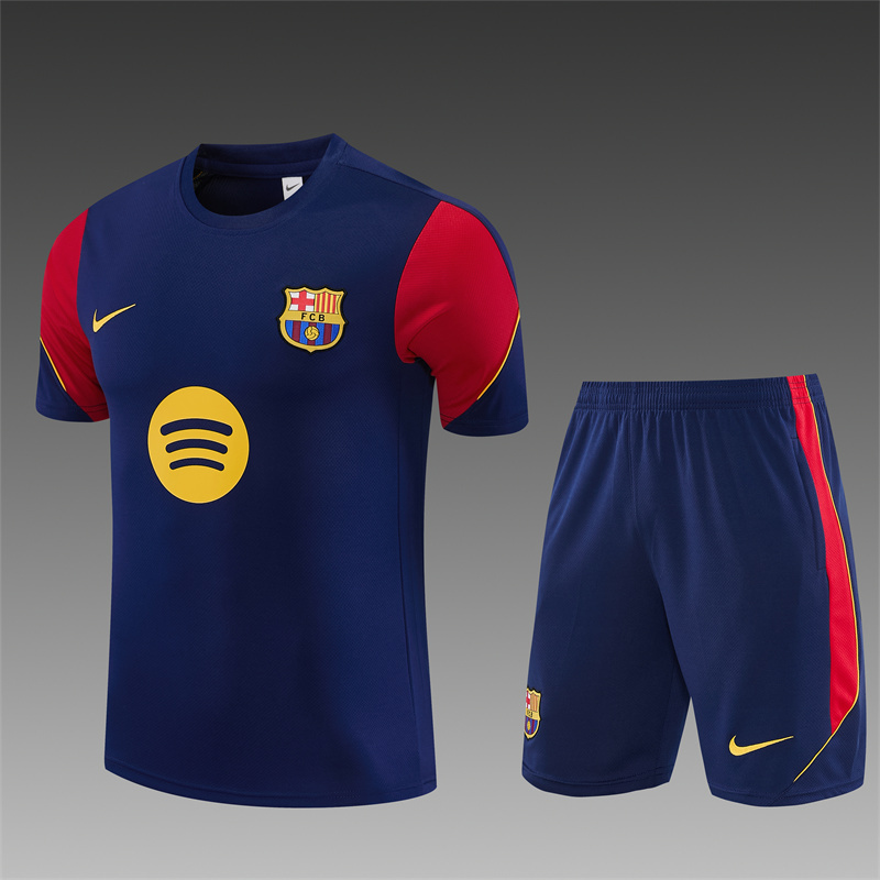 26/27 Barcelona Royal Blue Short Sleeve Tracksuits