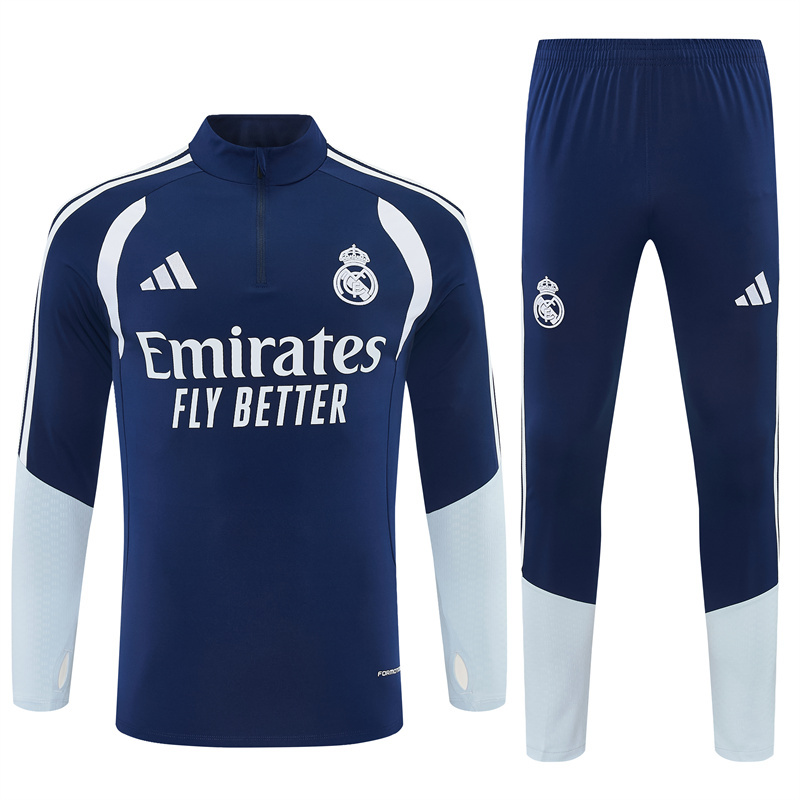 26/27 Real Madrid Blue Tracksuits