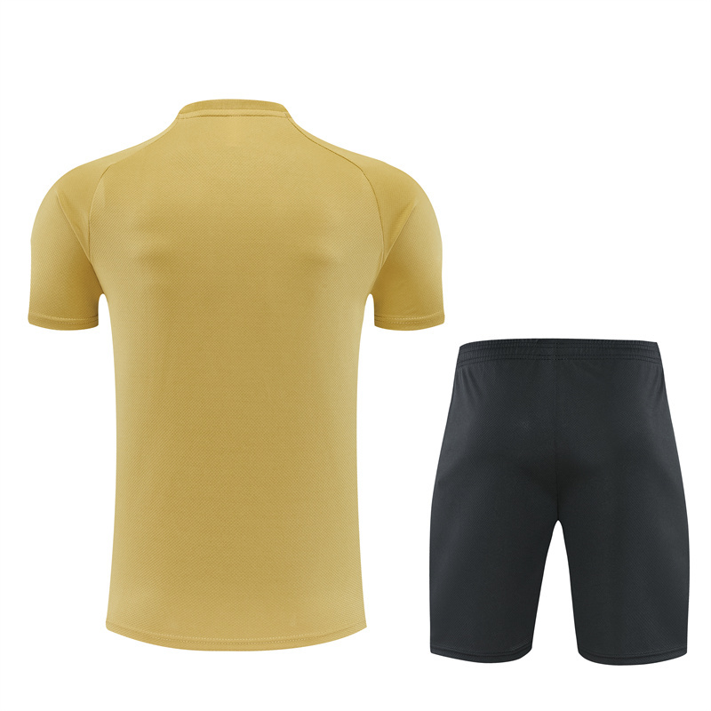 26/27 Barcelona Gold Short Sleeve Tracksuits